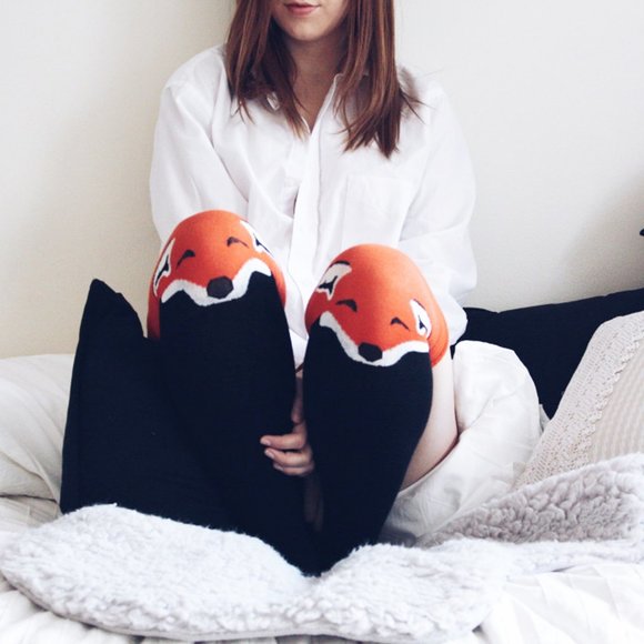 Chrissy's Socks Accessories - Fox Thigh Highs